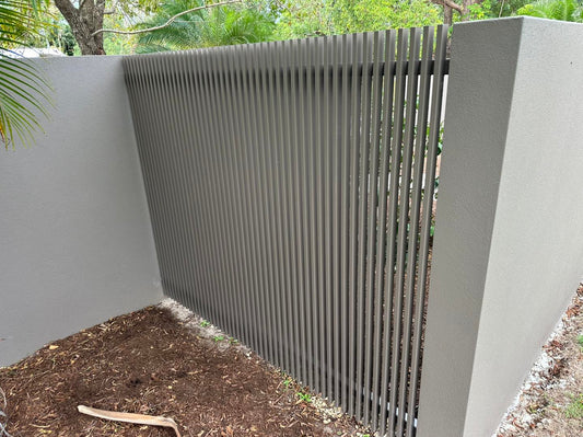 Aluminum Slat Wing Gate (1.75m * 1.5m * 2 leaves) + stands